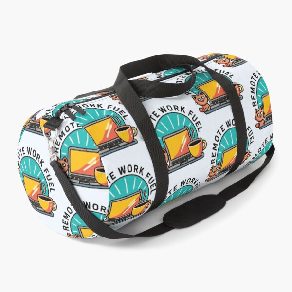 Item preview, Remote Work Fuel – Cute Cat, Coffee & Laptop Design designed and sold by CrownedCanvas.
