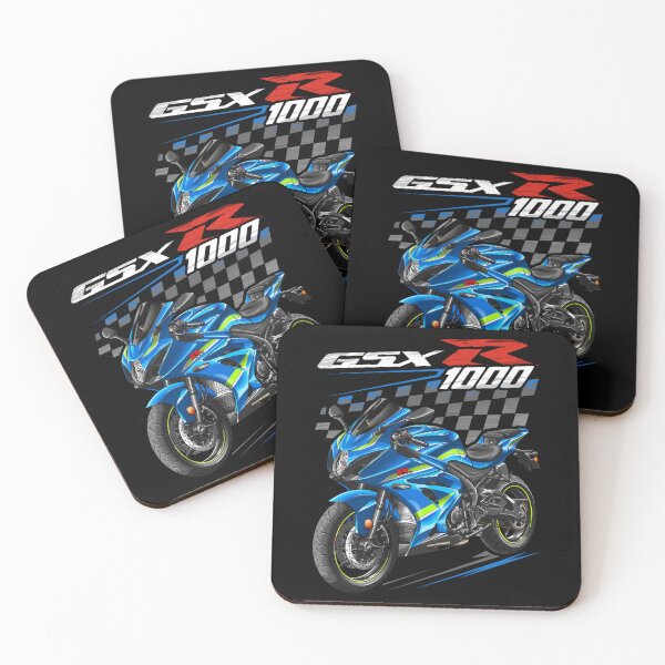 Artikelvorschau, Suzuki GSXR1000 2017 (Triton Blue Metallic) für Motorradfahrer entworfen und verkauft von MotoApparelHub.