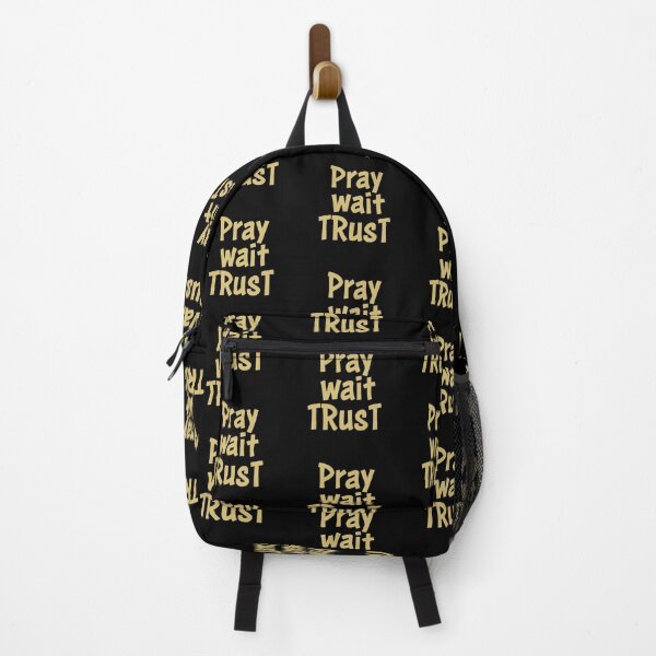 Item preview, Pray Wait Trust – Christian Inspirational Quotes & Scripture Art designed and sold by CrossCrafted.