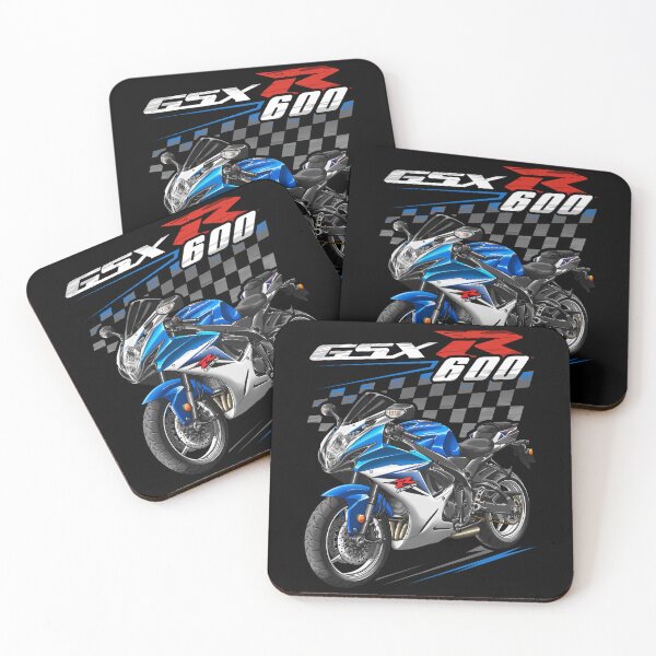 Item preview, Suzuki GSXR 600 2011-2012 (Metallic Triton Blue & Glass Splash White) for Motorcycle Riders designed and sold by MotoApparelHub.