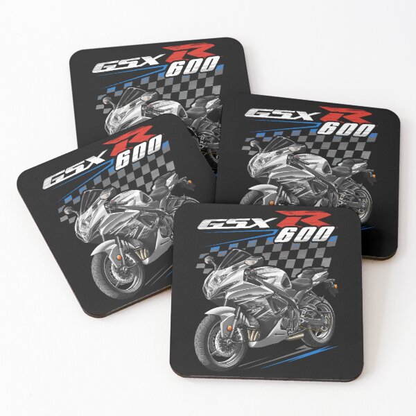 Item preview, Suzuki GSXR 600 2011-2012 (Metallic Matte Black & Pearl Mirage White) for Motorcycle Riders designed and sold by MotoApparelHub.