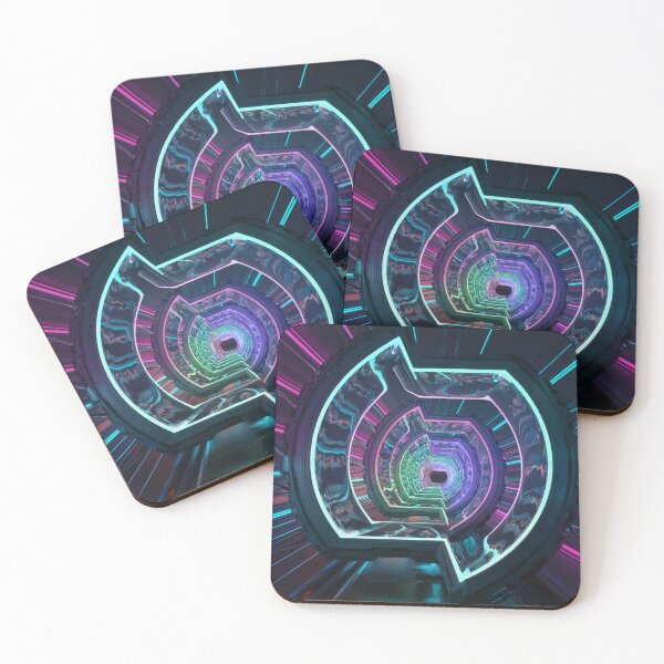 Item preview, A mesmerizing futuristic tunnel with neon portals designed and sold by Z-Warsztatu.