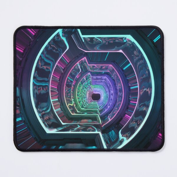 Item preview, A mesmerizing futuristic tunnel with neon portals designed and sold by Z-Warsztatu.