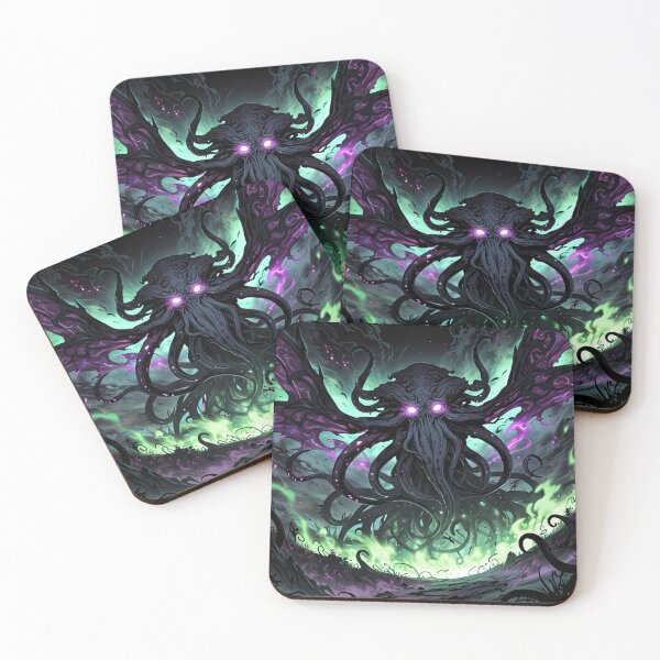 Item preview, Cthulhu the evil all seeing Eldritch Lovecraftian God Anime Manga style art designed and sold by Vintage Designs +.