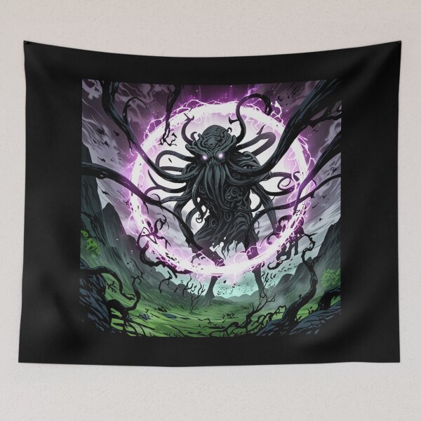 Item preview,  Cthulhu the evil all seeing Eldritch Lovecraftian God Anime Manga style art designed and sold by Vintage Designs +.