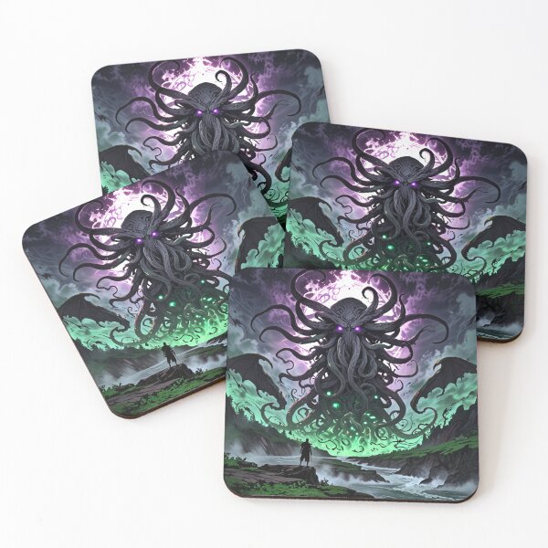 Item preview, Cthulhu the evil all seeing Eldritch Lovecraftian God Anime Manga style art designed and sold by Vintage Designs +.