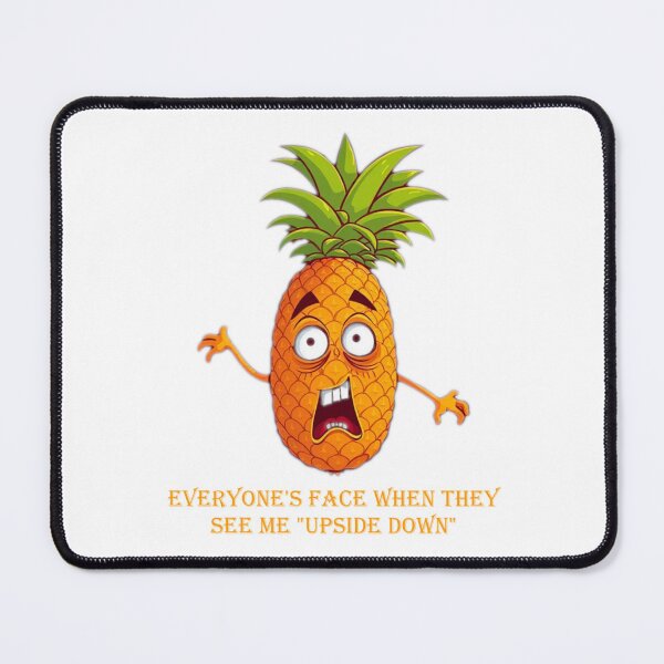 Item preview, Funny Pineapple Cartoon with Surprised Expression - Humorous designed and sold by Cloud-Riders.