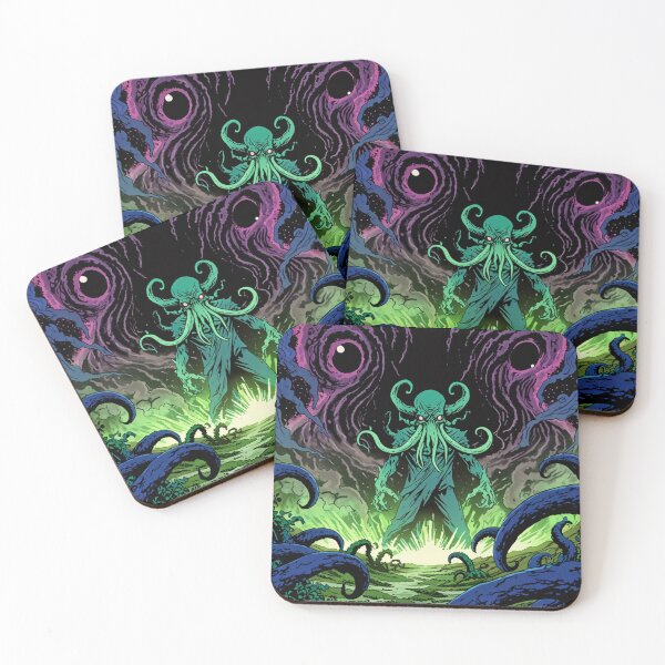 Item preview,  Cthulhu the evil all seeing Eldritch Lovecraftian God Anime Manga style art designed and sold by Vintage Designs +.