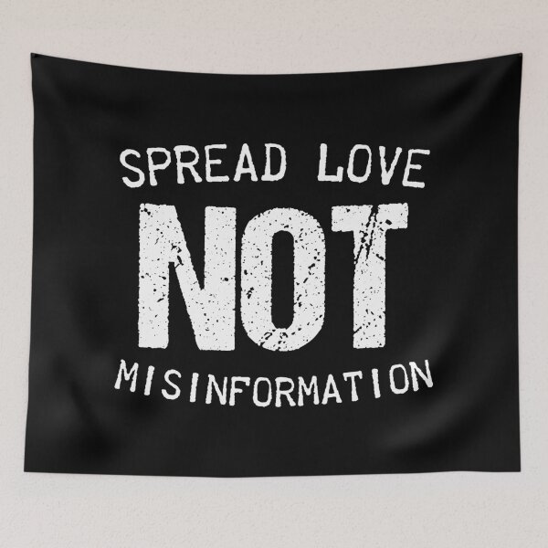Item preview, Spread Love Not Misinformation With Bold White Truth designed and sold by SplashTastic.