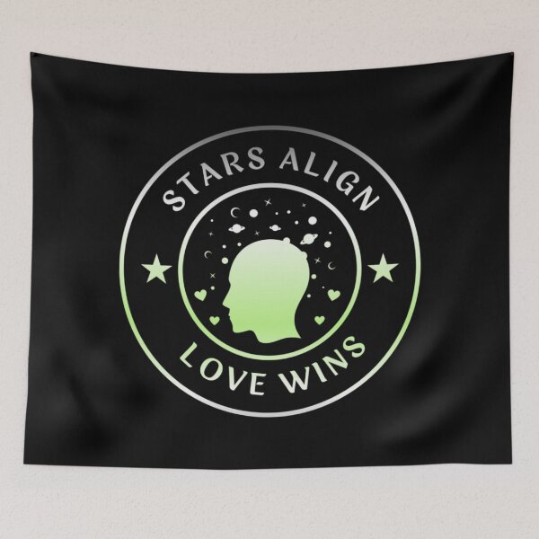 Item preview, Solar System LGBTQ, Stars Align Love Wins Slogan, Agender pride flag graphic, solar system spreading love graphic, pride, Solar system, Astronomy, night sky, star gazing,  night sky,  designed and sold by PrideBeProud.
