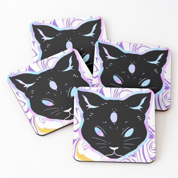 Item preview, Purple cat designed and sold by Floofiness.