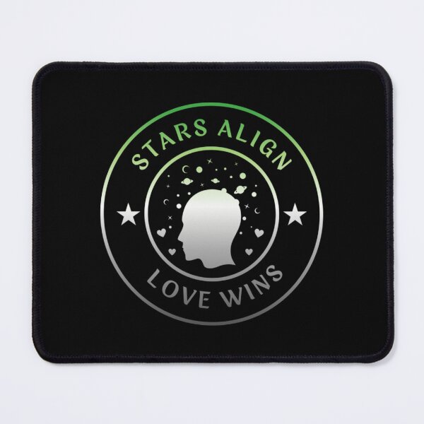 Item preview, Solar System LGBTQ, Stars Align Love Wins Slogan, Aromantic pride flag graphic, solar system spreading love graphic, pride, Solar system, Astronomy, night sky, star gazing,  night sky,  designed and sold by PrideBeProud.