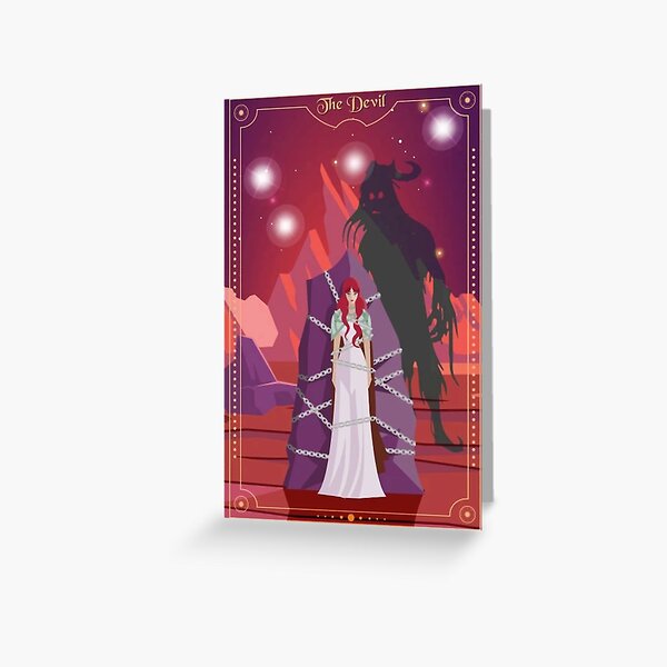 Vista previa del artículo con la obra «El tarot del diablo», diseñado y vendido por riadjamai.