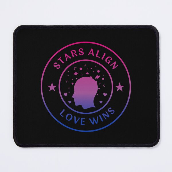 Item preview, Solar System LGBTQ, Stars Align Love Wins Slogan, Bisexual pride flag graphic, solar system spreading love graphic, pride, Solar system, Astronomy, night sky, star gazing,  night sky,  designed and sold by PrideBeProud.