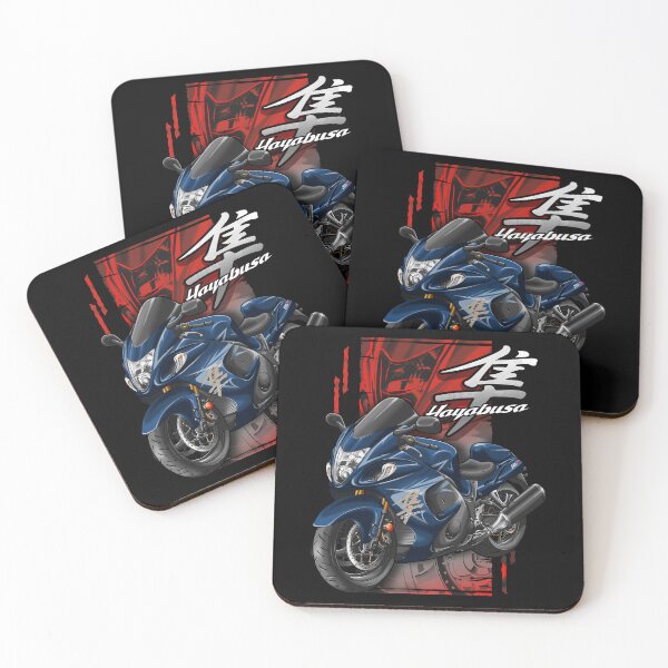 Item preview, Suzuki GSX1300R Hayabusa 2008 (Candy Indy Blue & Pearl Nebular Black) for Motorcycle Riders designed and sold by MotoApparelHub.