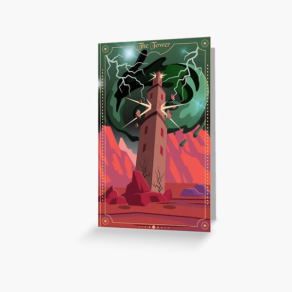 Vista previa del artículo con la obra «El Tarot de la Torre», diseñado y vendido por riadjamai.