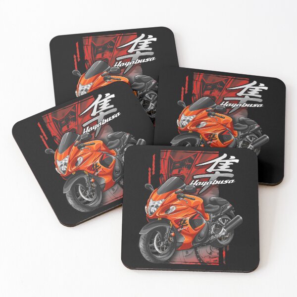 Item preview, Suzuki GSX1300R Hayabusa 2008 (Candy Max Orange & Pearl Nebular Black) for Motorcycle Riders designed and sold by MotoApparelHub.