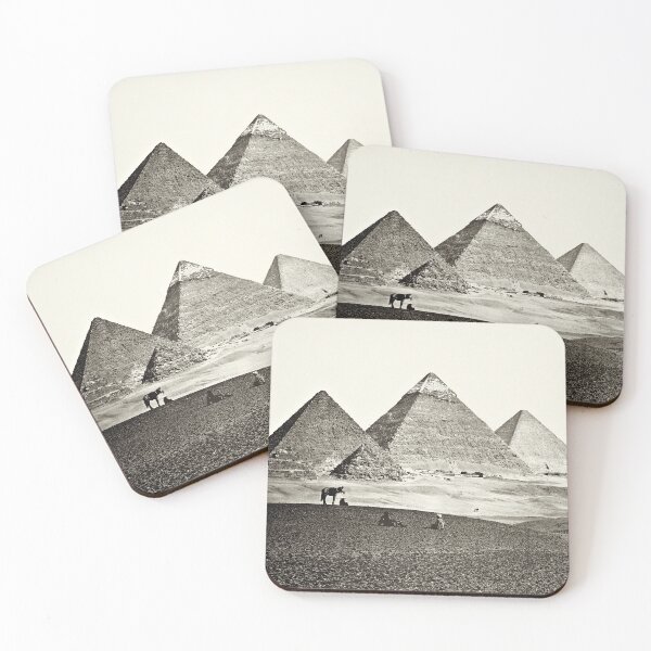 Item preview, Pyramids of Giza 1857 Egypt designed and sold by RocketshipRetro.