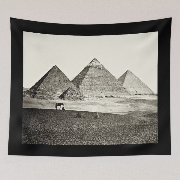 Item preview, Pyramids of Giza 1857 Egypt designed and sold by RocketshipRetro.