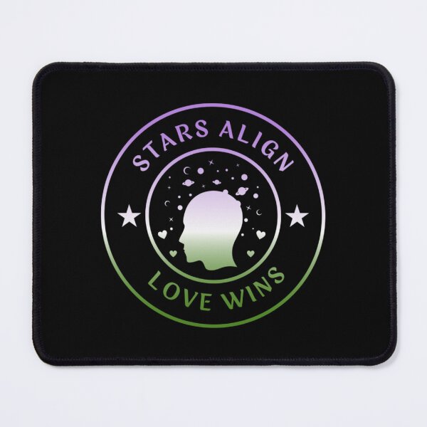 Item preview, Solar System LGBTQ, Stars Align Love Wins Slogan, Genderqueer pride flag graphic, solar system spreading love graphic, pride, Solar system, Astronomy, night sky, star gazing,  night sky,  designed and sold by PrideBeProud.