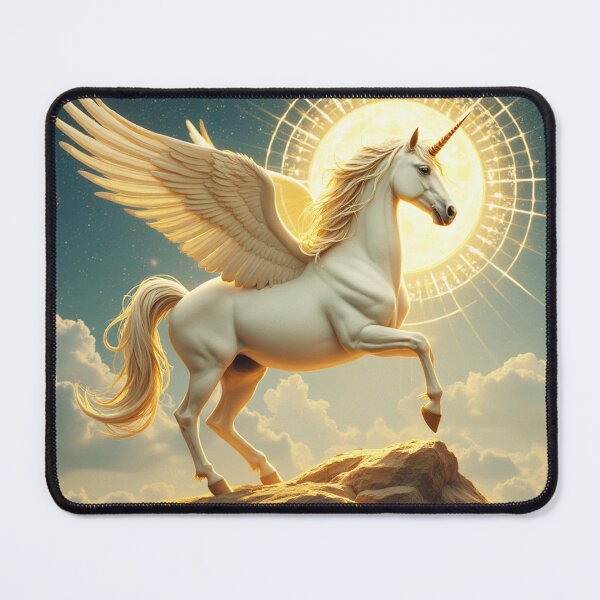 Item preview, Celestial Sacred Heavenly Unicorn Mandala 2 designed and sold by Fantasy Horseys.