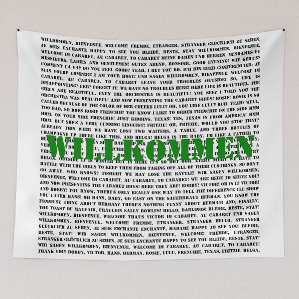 Item preview, Cabaret lyrics designed and sold by broadwaygirl142.