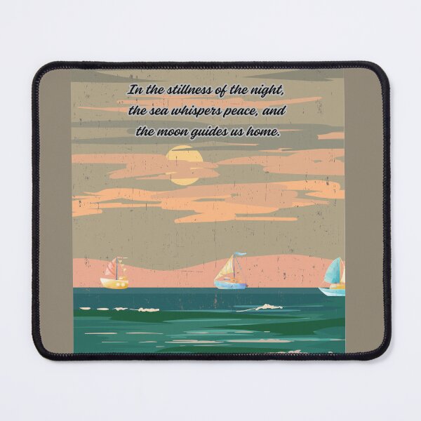 Item preview, In the Stillness of the Night – Calming Sea & Moon T-shirt designed and sold by LovelY PrintS.