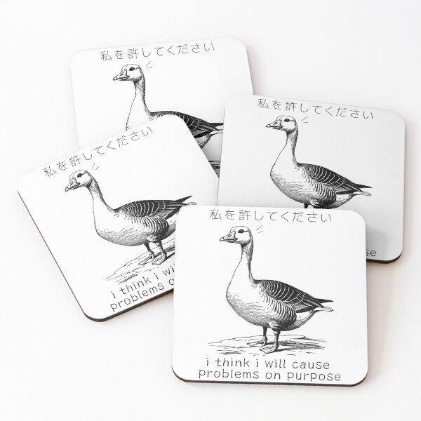 Item preview, Troublemaker Goose I Cause Problems On Purpose Anime Japanese Style  designed and sold by Damcoc.