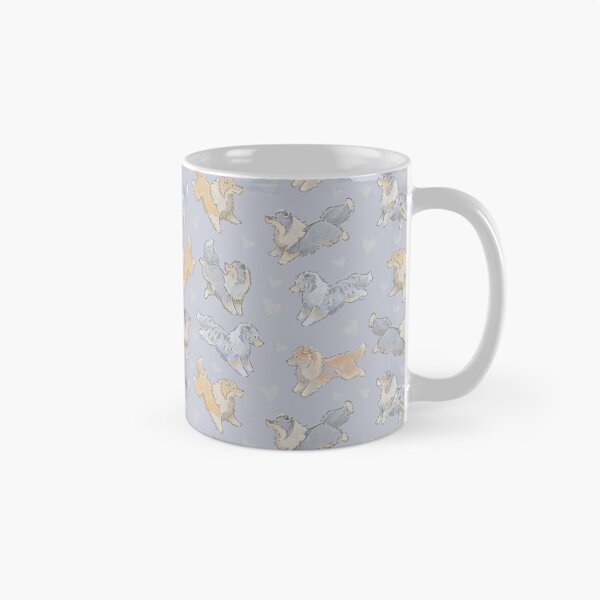 Item preview, Blue Collie Days | Repeat Pattern Design | Rough Collie Dogs designed and sold by Elspeth Rose Design.