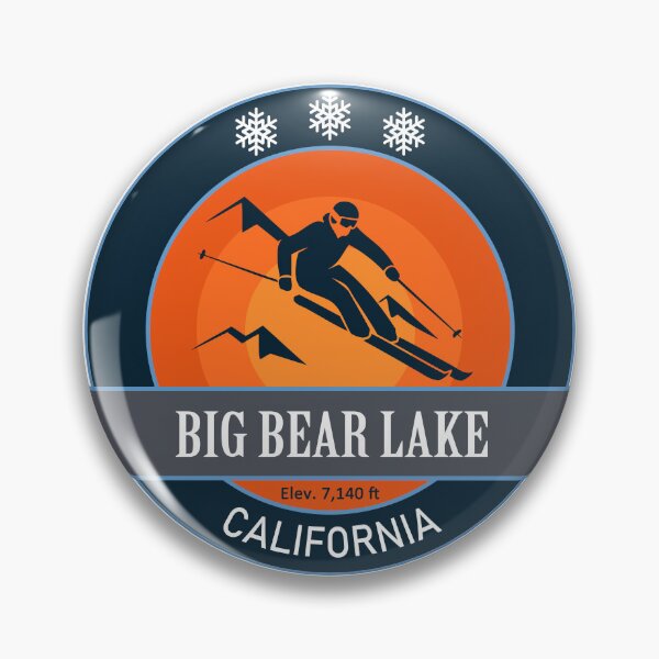 Item preview, Big Bear Lake California Skiing Badge designed and sold by Wanderful-roads.