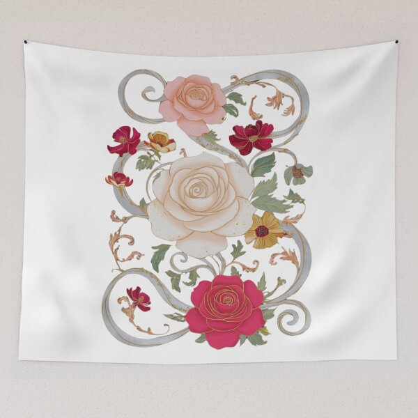 Item preview, Boho-Inspired Floral Pattern: Vintage Folk-Art Aesthetics Design designed and sold by AdaMerch.