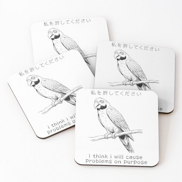 Item preview,  Troublemaker Parrot I Cause Problems On Purpose Funny Quote Parrot Lover designed and sold by Damcoc.