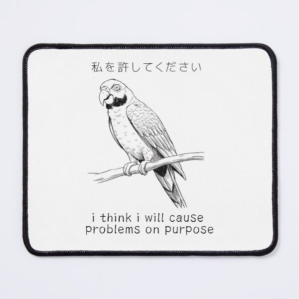 Item preview, Troublemaker Parrot I Cause Problems On Purpose Funny Quote Parrot Lover designed and sold by Damcoc.