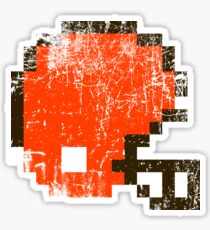 CLE Distressed Football Helmet Sticker