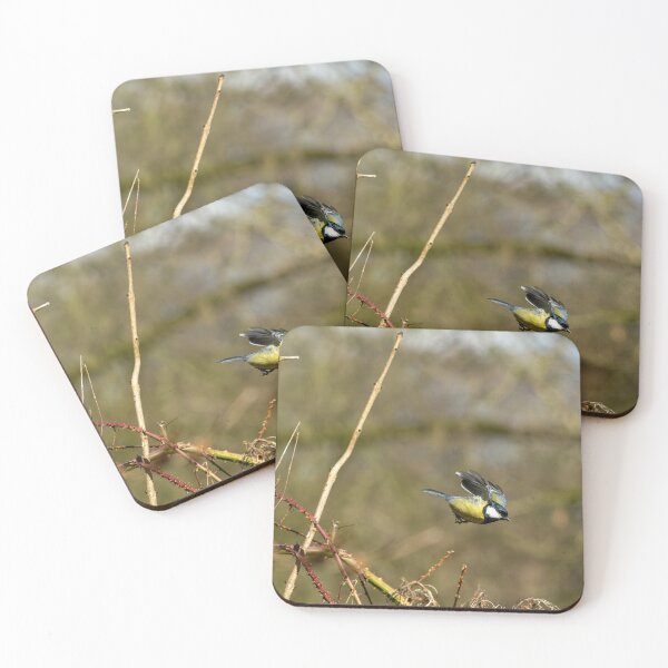 Item preview, Environmental portrait of a Great Tit in flight. designed and sold by RobThorley.