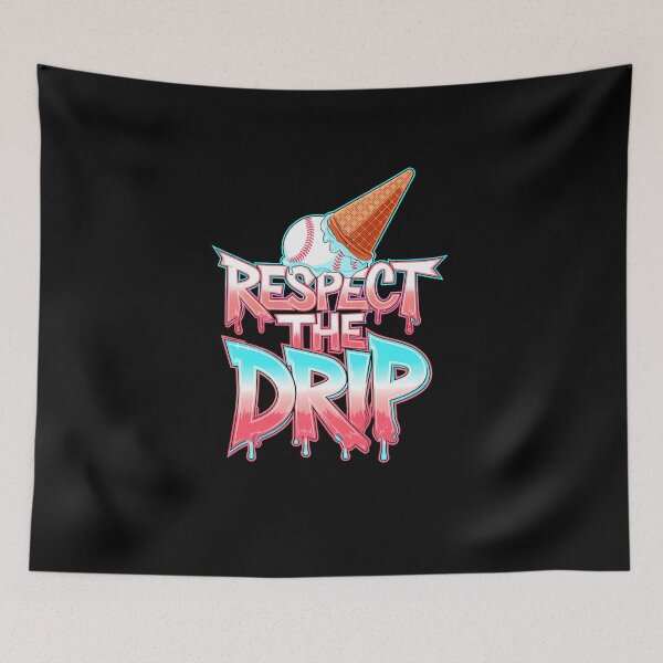 Item preview, Respect The Drip Baseball Ice Cream Cone Cool Men Women Kids designed and sold by diyoor.