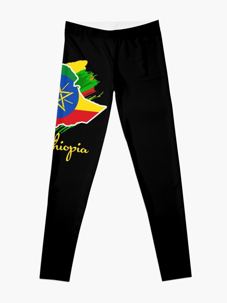 Discover Ethiopia Flag National Ethiopian Pride Leggings