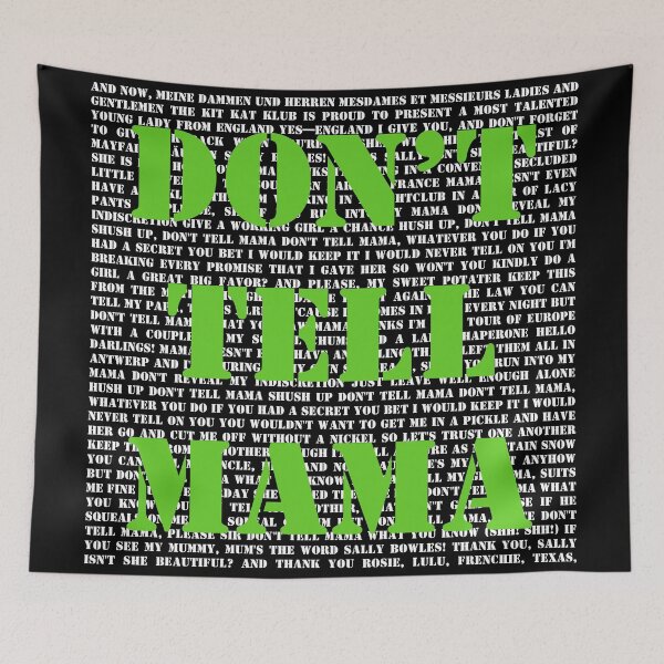 Item preview, Cabaret lyrics designed and sold by broadwaygirl142.
