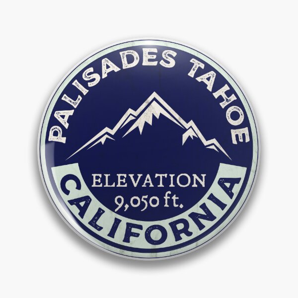 Item preview, Palisades Tahoe Skiing Ski Mountains Skier Squaw Valley California designed and sold by DESTINATIONS DECAL.