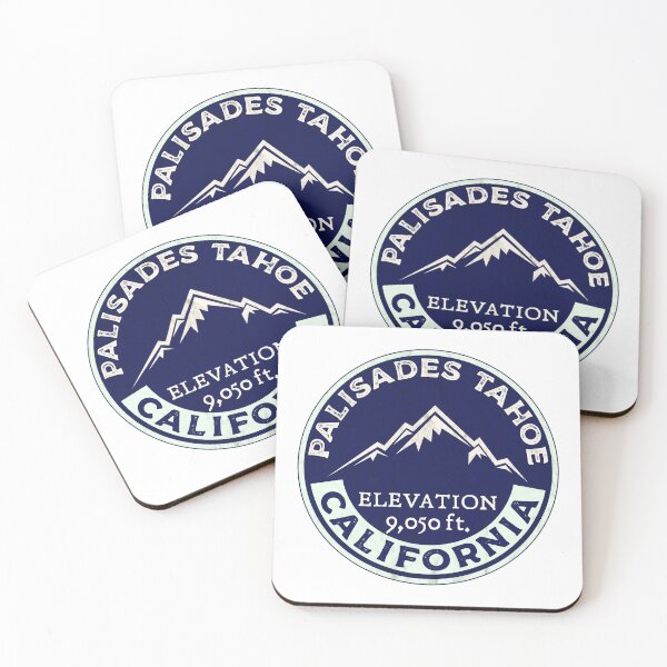 Item preview, Palisades Tahoe Skiing Ski Mountains Skier Squaw Valley California designed and sold by DESTINATIONS DECAL.