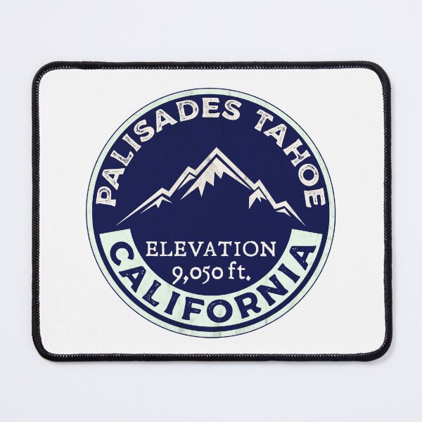 Item preview, Palisades Tahoe Skiing Ski Mountains Skier Squaw Valley California designed and sold by DESTINATIONS DECAL.