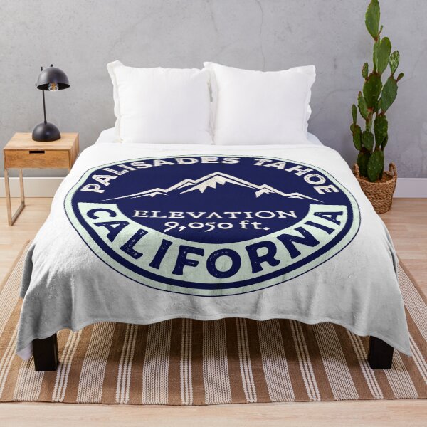 Item preview, Palisades Tahoe Skiing Ski Mountains Skier Squaw Valley California designed and sold by DESTINATIONS DECAL.