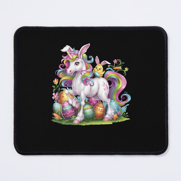 Item preview, Bunny Chick Ridding Unicorn Easter Hunting Colorful Eggs designed and sold by diyoor.