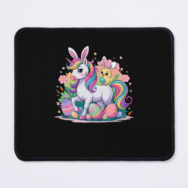 Item preview, Bunny Chick Ridding Unicorn Easter Hunting Colorful Eggs designed and sold by diyoor.