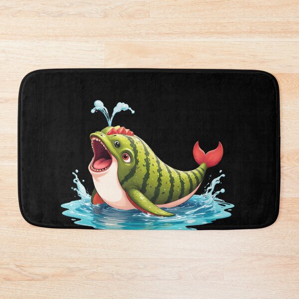 Artikelvorschau, Lustiger Kawaii Wassermelonenwal entworfen und verkauft von Itsheartshop.