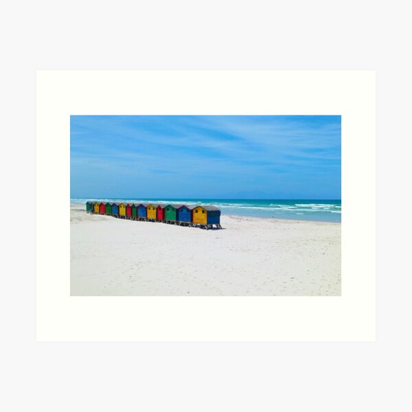 Item preview, Colorful Beach Huts designed and sold by Ashley Beckton.