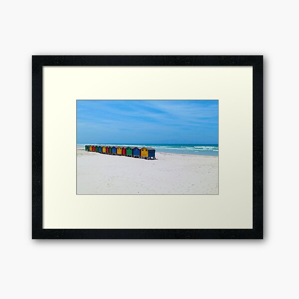 Item preview, Colorful Beach Huts designed and sold by Ashley Beckton.