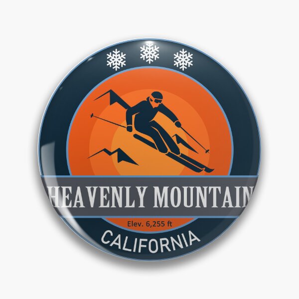 Artikelvorschau, Skiabzeichen Heavenly Mountain, Kalifornien entworfen und verkauft von Wanderful-roads.