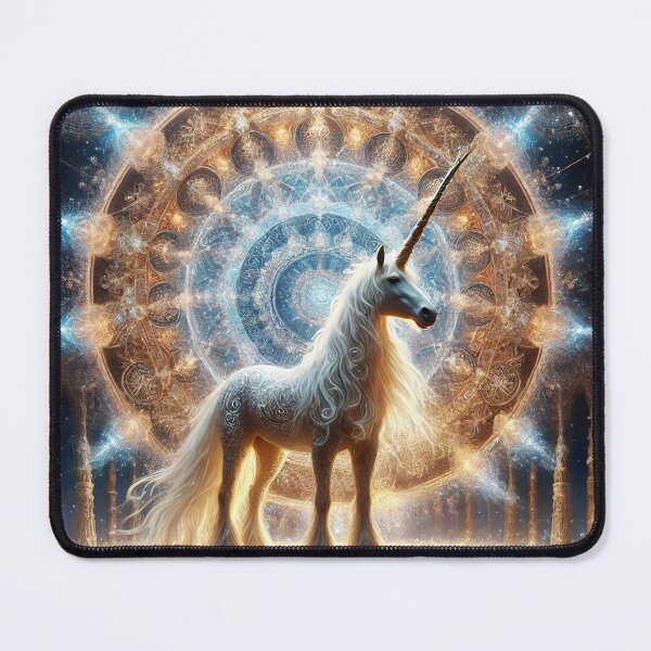 Item preview, Celestial Sacred Heavenly Unicorn Mandala 3 designed and sold by Fantasy Horseys.