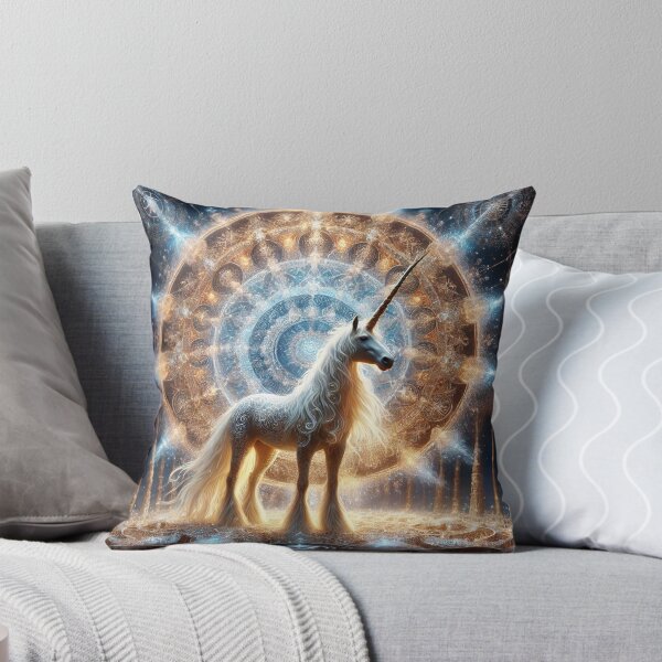 Item preview, Celestial Sacred Heavenly Unicorn Mandala 3 designed and sold by Fantasy Horseys.